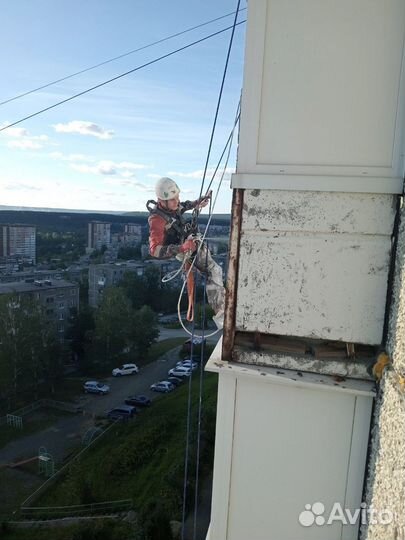 Промышленный альпинист высотные работы