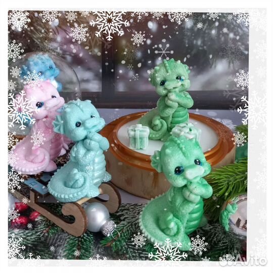 Мыло ручной работы дракон