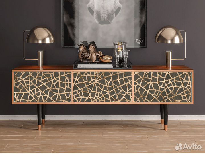 Тв-тумба T4 - Орех - Enlarged Leaf