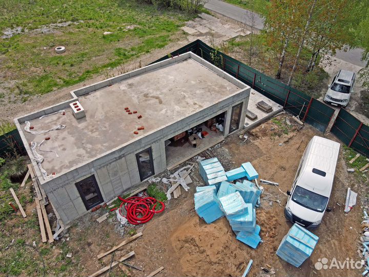 Полусухая стяжка с Уклонами на Кровле