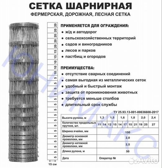 Сетка Шарнирная