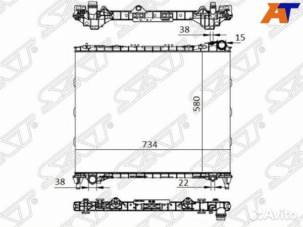 Радиатор land rover range rover