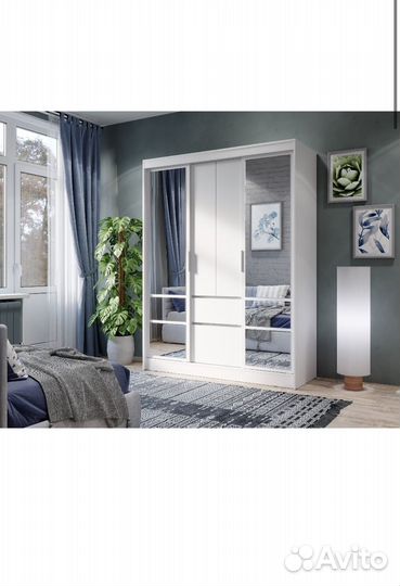 Шкаф-купе Симпл шкк-06, белый