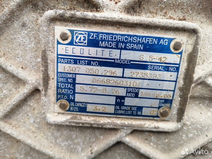 Кпп мерседес варио 814 д, А6682603101