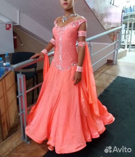 Платье для бальных танцев стандарт Ю2,рост 155-175