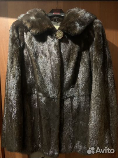 Шуба норковая 42 44 короткая капюшон