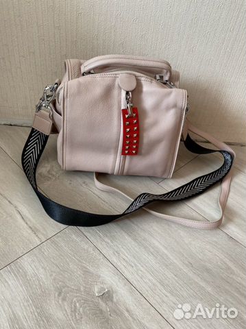 Сумка светлая натуральная кожа новая