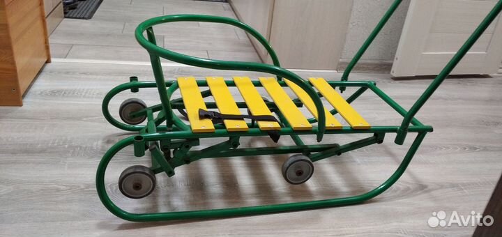 Детские санки трансформер с колесами