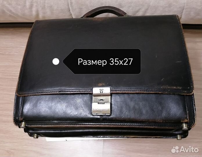 Мужской кожаный портфель