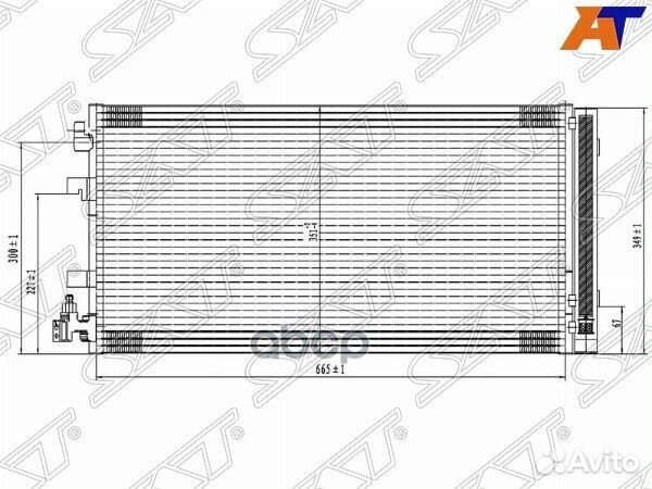 Радиатор кондиционера Renault Fluence 09-17