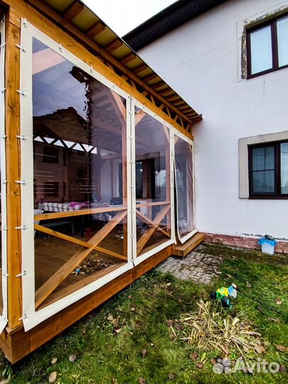 Мягкие гибкие окна для беседок террас и веранд