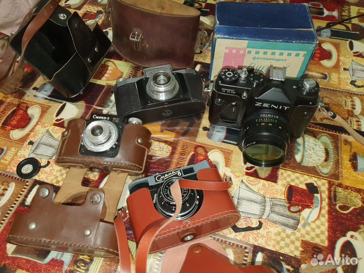 Фотоаппараты пленочные Смена 2 шт