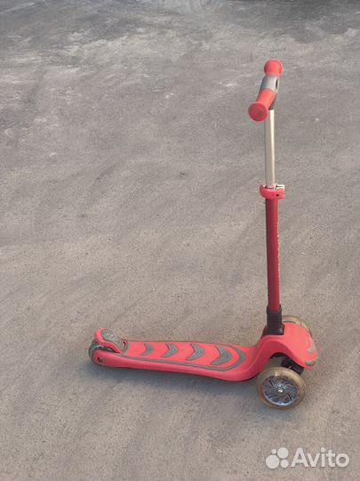 Самокат детский трехколесный rush action S6 red