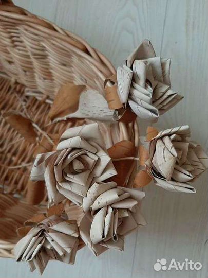 Цветы из бересты