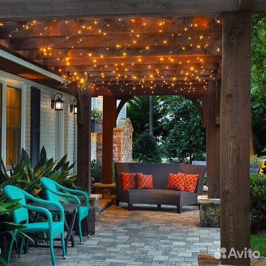 Гирлянда от солнечных батарей 22м