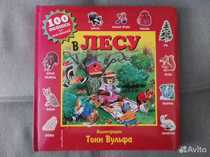 Книга с окошками В лесу, Тони Вульф