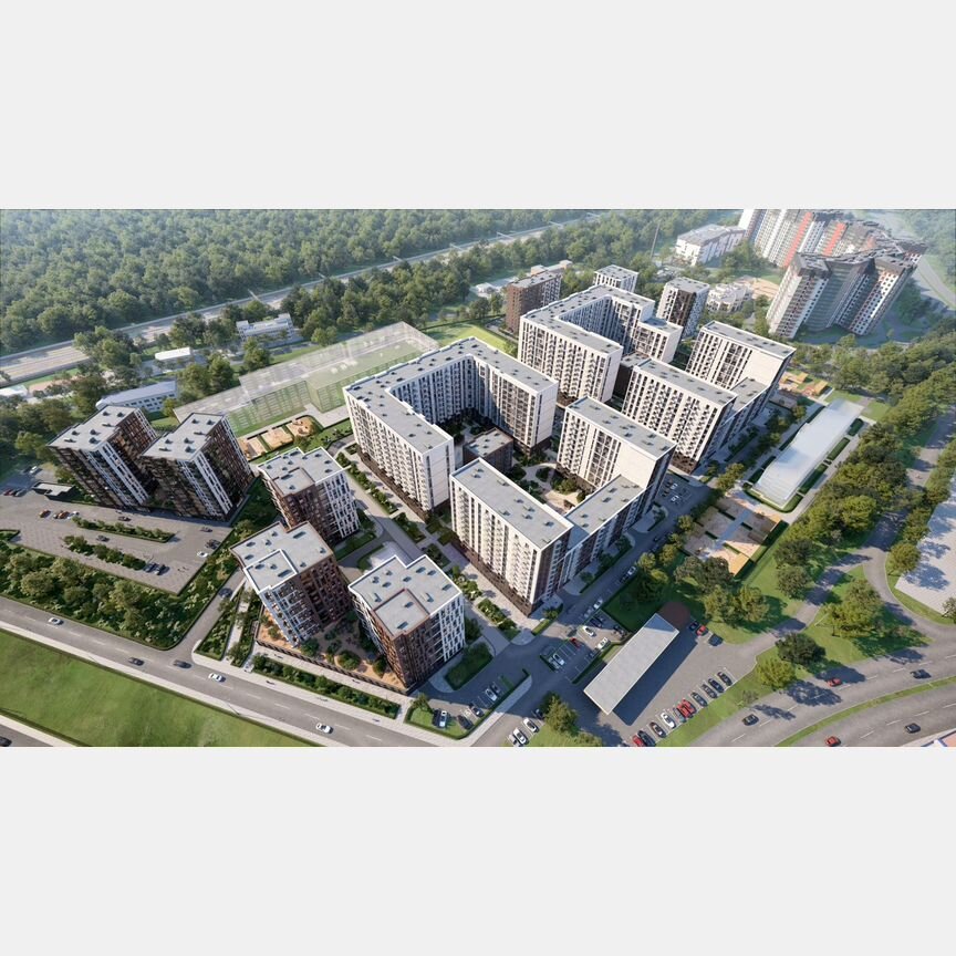 2-к. квартира, 55,2 м², 2/7 эт.