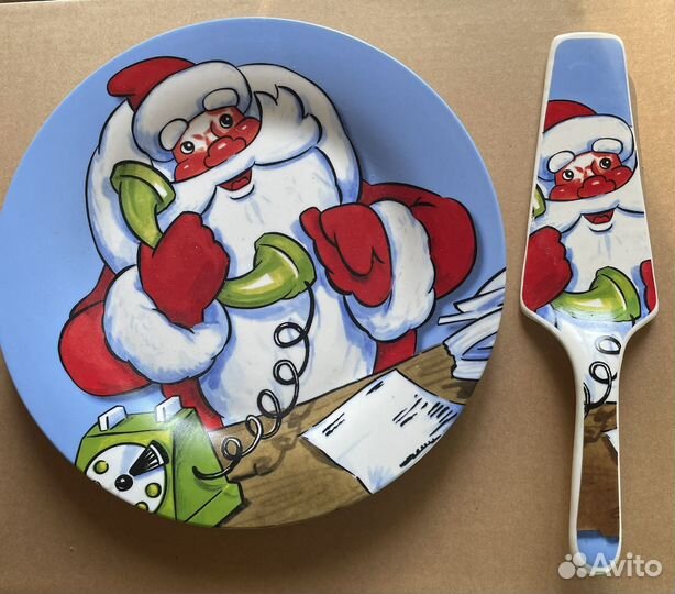 Тарелка для торта с лопаткой