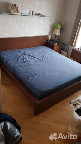 Кровать икеа мальм/лурой, 180х200см, IKEA malm купить в Москве | Товары ...
