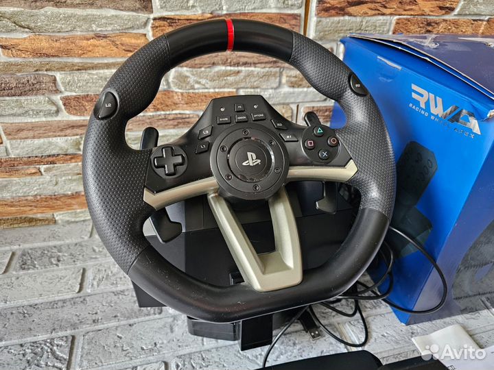 Игровой руль Hori racing wheel apex ps4