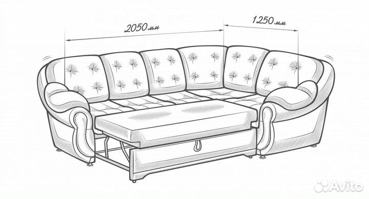 Диван угловой новый с доставкой