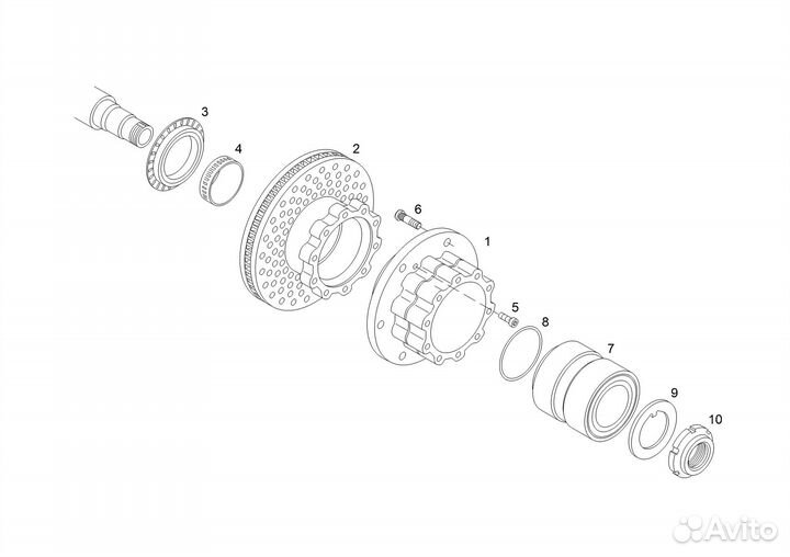 Подшипник задней ступицы MAN TGL