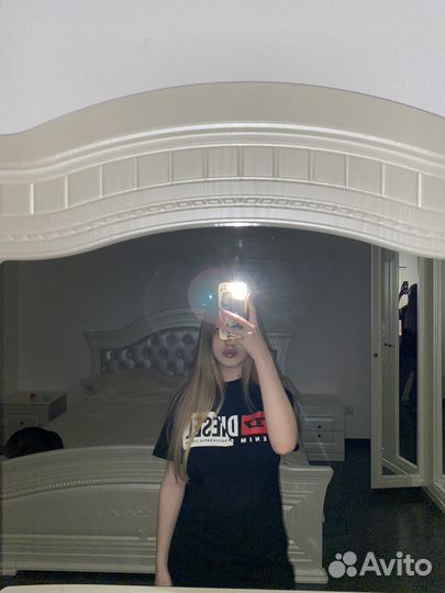 Футболка diesel черная, футболка diesel