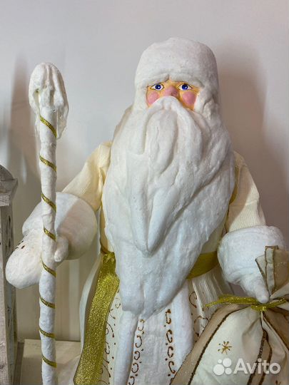 Ватный Дед Мороз ручной работы 49 см