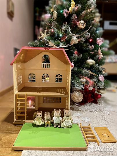 Sylvanian families сильвания домик с белками