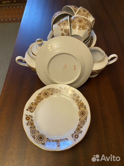 Чайный сервиз фарфор рижский завод