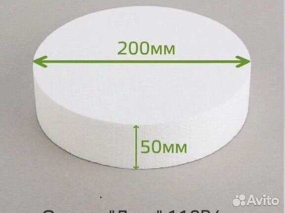 Круг из пенопласта 20 см 4 шт