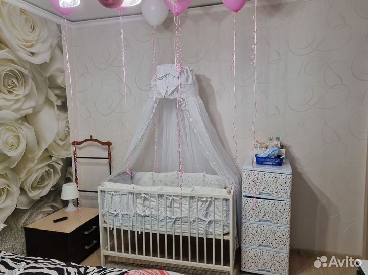 Детская кроватка IKEA с матрасом