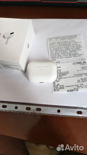 Кейс для airpods pro с чеком и коробкой