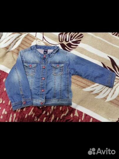 Джинсовая куртка детская 80