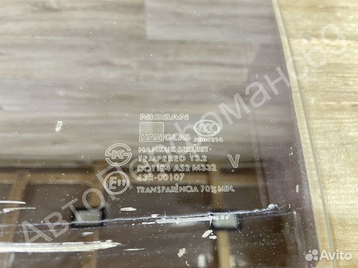 Стекло заднее левое Almera Classic (06-13) Альмера