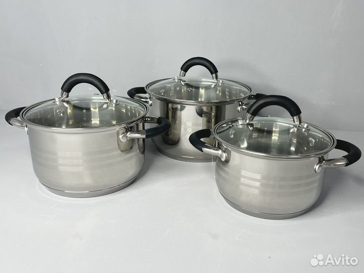 Набор кастрюль из нержавеющей стали