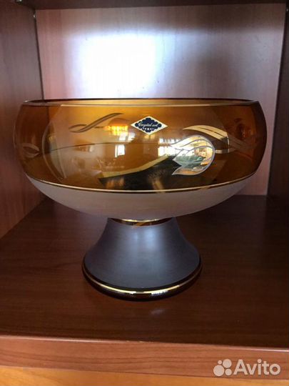 Ваза с ножкой богема 26 см