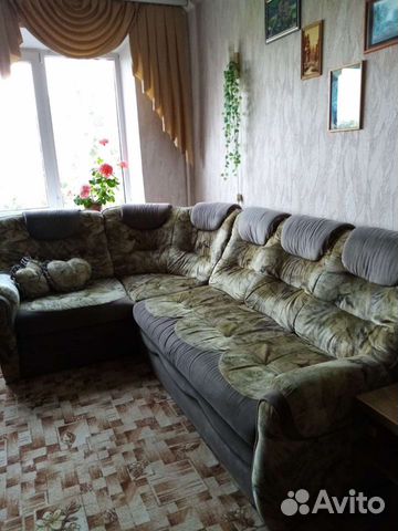Большой угловой диван с кресло-кроватью бу