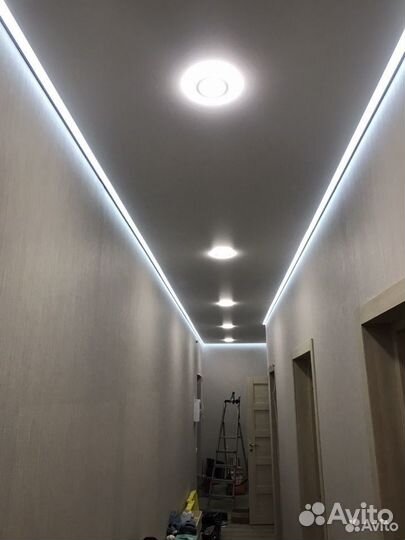 Натяжные потолки, ремонт потолков