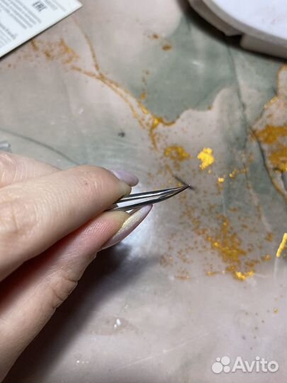 Пинцет для наращивания ресниц