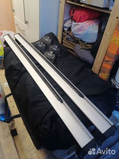 Багажник thule на релинги бу