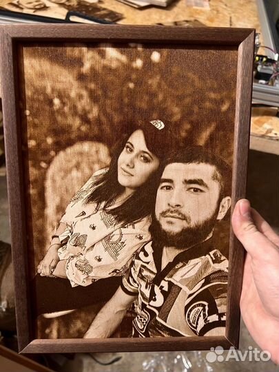 Выжигание портретов на дереве