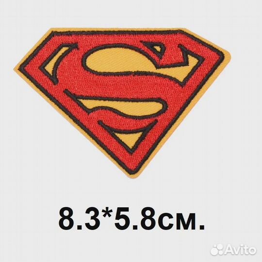 Нашивка на одежду superman термонашивка