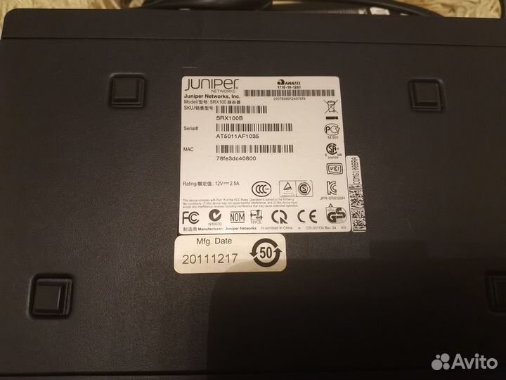 Межсетевой экран Juniper серии SRX 100В