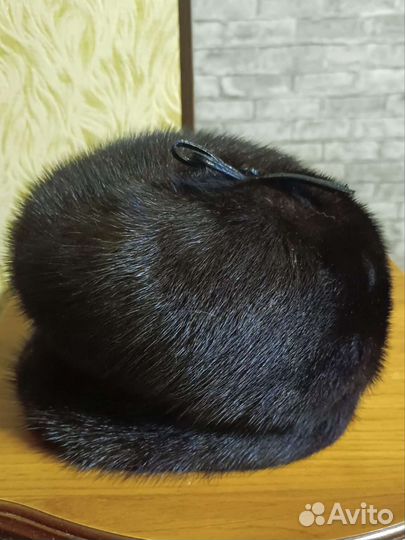 Шапка норковая женская черная