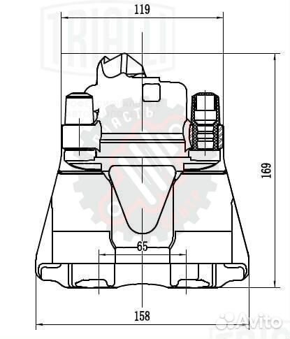 Суппорт тормозной для автомобилей Skoda Octavia (9