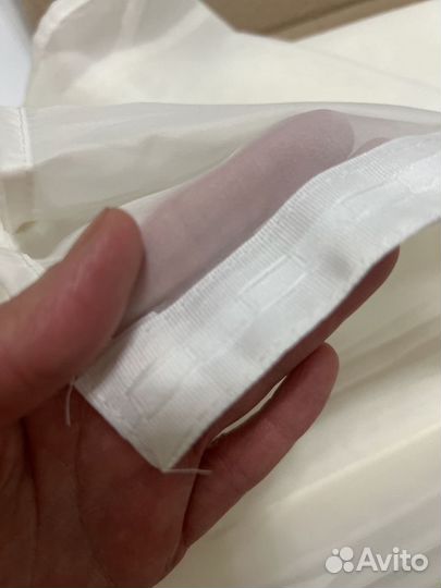 Тюль тонкая нежная белая. Новая. 280-260 см