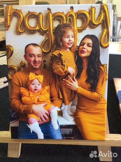 Портрет по фото на холсте в стиле масло мск