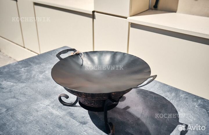 Садж стальной вороненый 30см