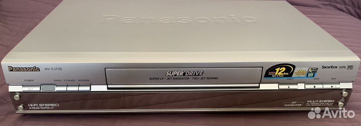 Видеомагнитофон panasonic hi fi стерео fj730